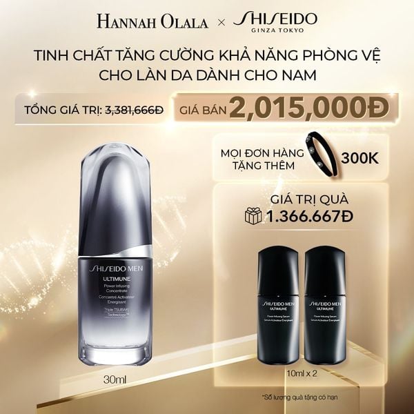  C16_DEAL 23: TINH CHẤT DƯỠNG DA SHISEIDO MEN ULTIMUNE POWER INFUSING CONCENTRATE 30ML (quà tặng date T4/2026) 