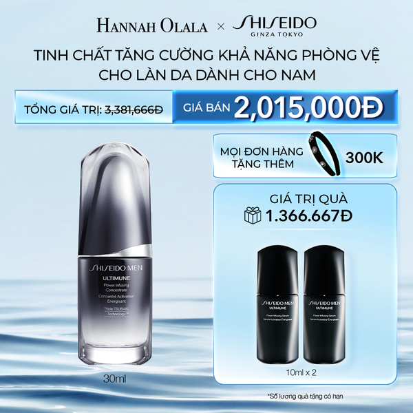  DEAL 2: TINH CHẤT DƯỠNG DA SHISEIDO MEN ULTIMUNE POWER INFUSING CONCENTRATE 30ML (quà tặng date T4/2026) 