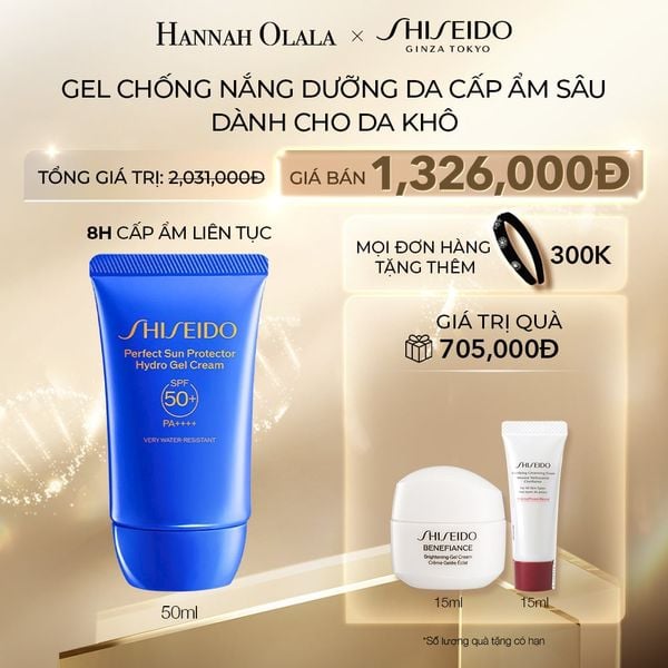  C31_DEAL 6: GEL CHỐNG NẮNG DƯỠNG DA SHISEIDO GSC PERFECT SUN PROTECTOR HYDRO GEL CREAM SPF50+ 50ML 