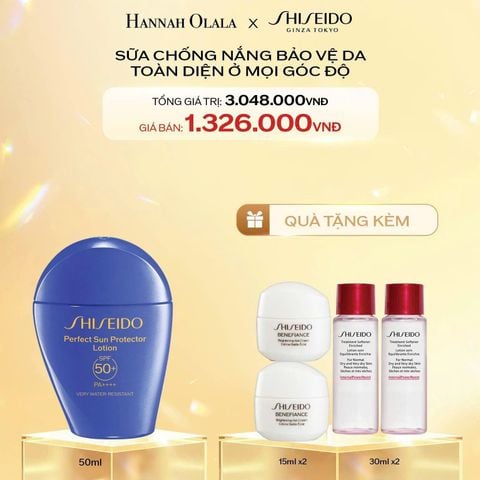  C192_DEAL 3: SỮA CHỐNG NẮNG DƯỠNG DA SHISEIDO GSC PERFECT SUN PROTECTOR LOTION SPF50+ 50ML 