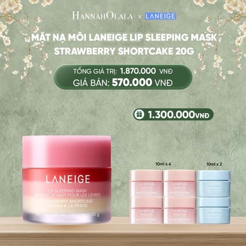 DEAL16: MẶT NẠ NGỦ DÀNH CHO MÔI LANEIGE LIP SLEEPING MASK SHORTCAKE_20g 