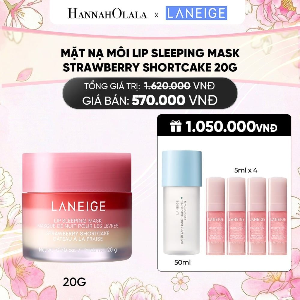  MẶT NẠ NGỦ DÀNH CHO MÔI LANEIGE LIP SLEEPING MASK SHORTCAKE_20G 