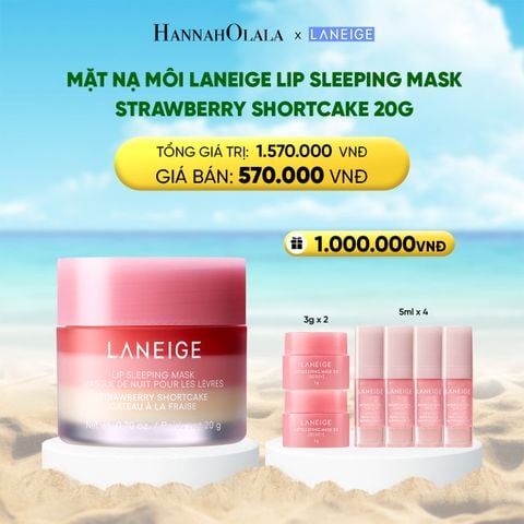  DEAL 15: MẶT NẠ NGỦ DÀNH CHO MÔI LANEIGE LIP SLEEPING MASK SHORTCAKE_20G 