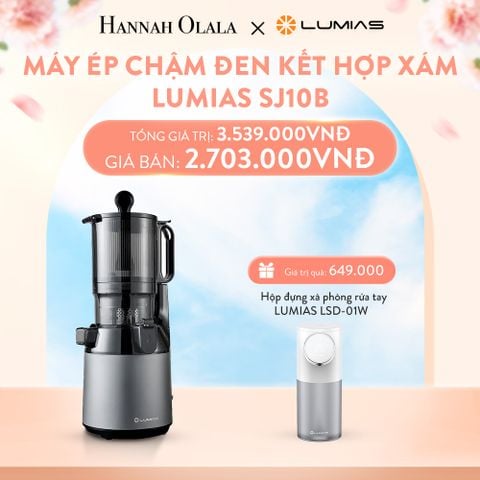  A497_DEAL 9: MÁY ÉP CHẬM ĐEN KẾT HỢP XÁM LUMIAS SJ10B 