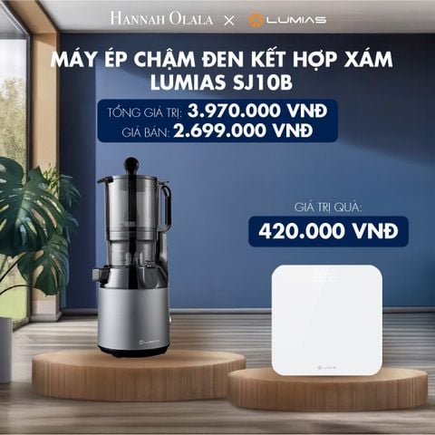  M55_DEAL 19: MÁY ÉP CHẬM ĐEN KẾT HỢP XÁM LUMIAS SJ10B 