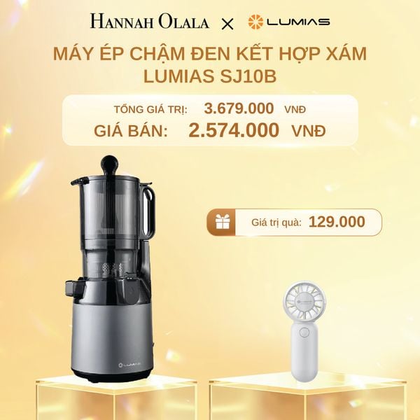  C1469_DEAL 12: MÁY ÉP CHẬM ĐEN KẾT HỢP XÁM LUMIAS SJ10B 