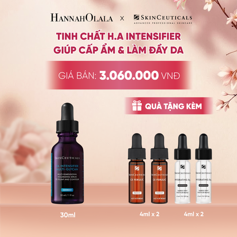  TINH CHẤT CHUYÊN BIỆT SKIN CEUTICALS H.A. INTENSIFIER MULTI-GLYCAN HỖ TRỢ TĂNG CƯỜNG HÀM LƯỢNG HYALURONIC ACID TRONG DA - A1747 