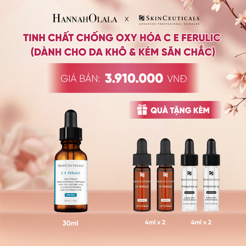 DƯỠNG CHẤT HỖ TRỢ NGĂN NGỪA LOÃ HOÁ & NẾP NHĂN, GIÚP LÀN DA KHOẺ MẠNH VÀ SĂN CHẮC SKIN CEUTICALS CE FERULIC 30ML - A2177 