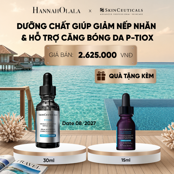  [HSD 08/2027] DƯỠNG CHẤT CHUYÊN BIỆT GIÚP GIẢM NẾP NHĂN & HỖ TRỢ CĂNG BÓNG DA SKINCEUTICALS P-TIOX 30ML DEAL 7:_ D120 