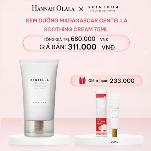  E368_DEAL 3: KEM DƯỠNG MADAGASCAR CENTELLA SOOTHING CREAM 75ML 