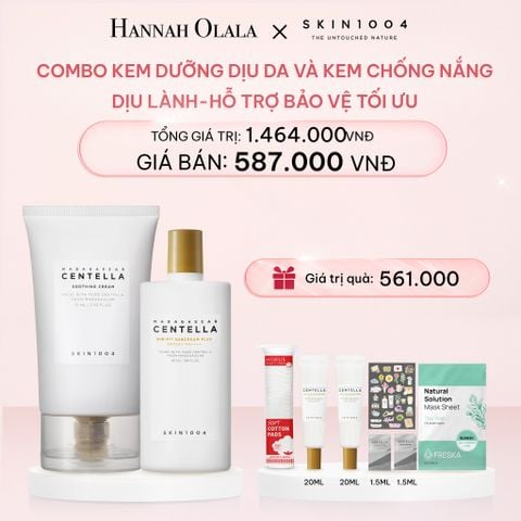  E372_DEAL 7: COMBO 01 KEM DƯỠNG MADAGASCAR CENTELLA SOOTHING CREAM 75ML +01 KEM CHỐNG NẮNG MADAGASCAR CENTELLA AIR-FIT SUNCREAM PLUS 50ML 
