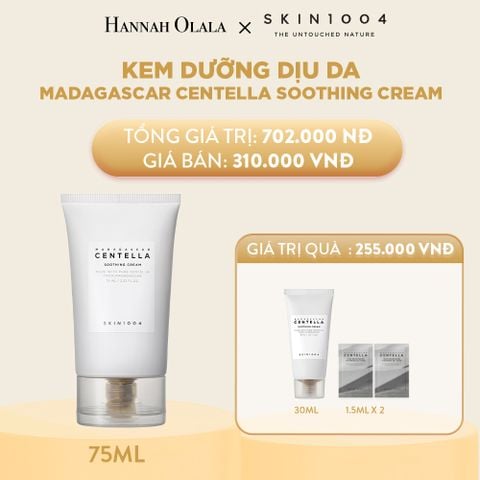  M63_DEAL 3: SKIN1004 KEM DƯỠNG MADAGASCAR CENTELLA SOOTHING CREAM 75ML (IP04) 