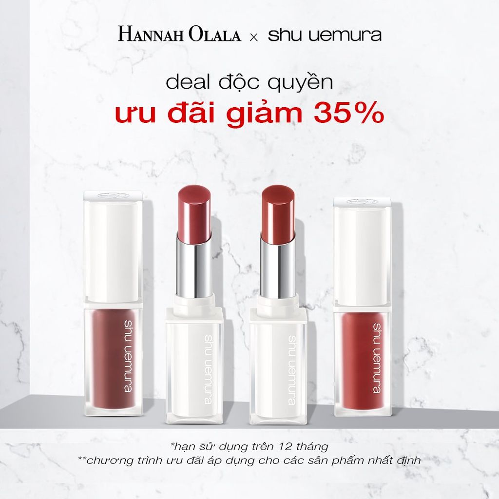  B7:_DEAL 13: MUA 1 SON GIẢM 35% - HẠN SỬ DỤNG TỪ 12 THÁNG ĐẾN 19 THÁNGDÒNG SON KINU CỦA SHU UEMURA 