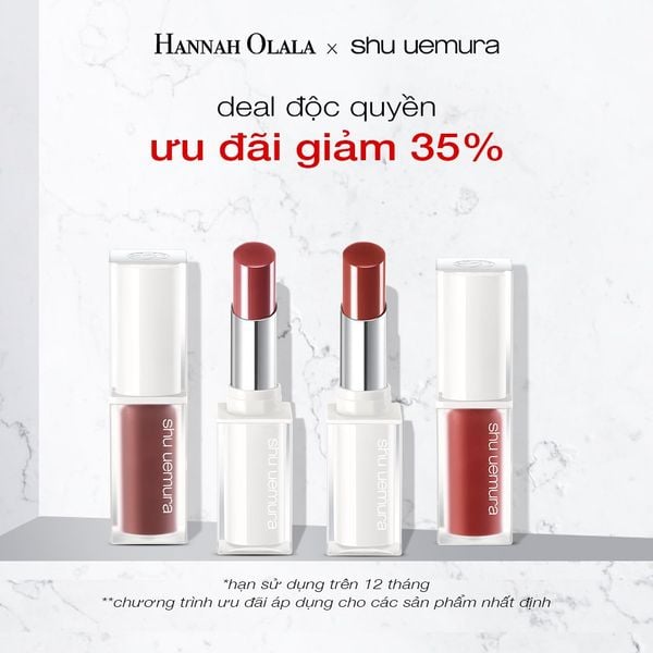  B7:_DEAL 13: MUA 1 SON GIẢM 35% - HẠN SỬ DỤNG TỪ 12 THÁNG ĐẾN 19 THÁNGDÒNG SON KINU CỦA SHU UEMURA 