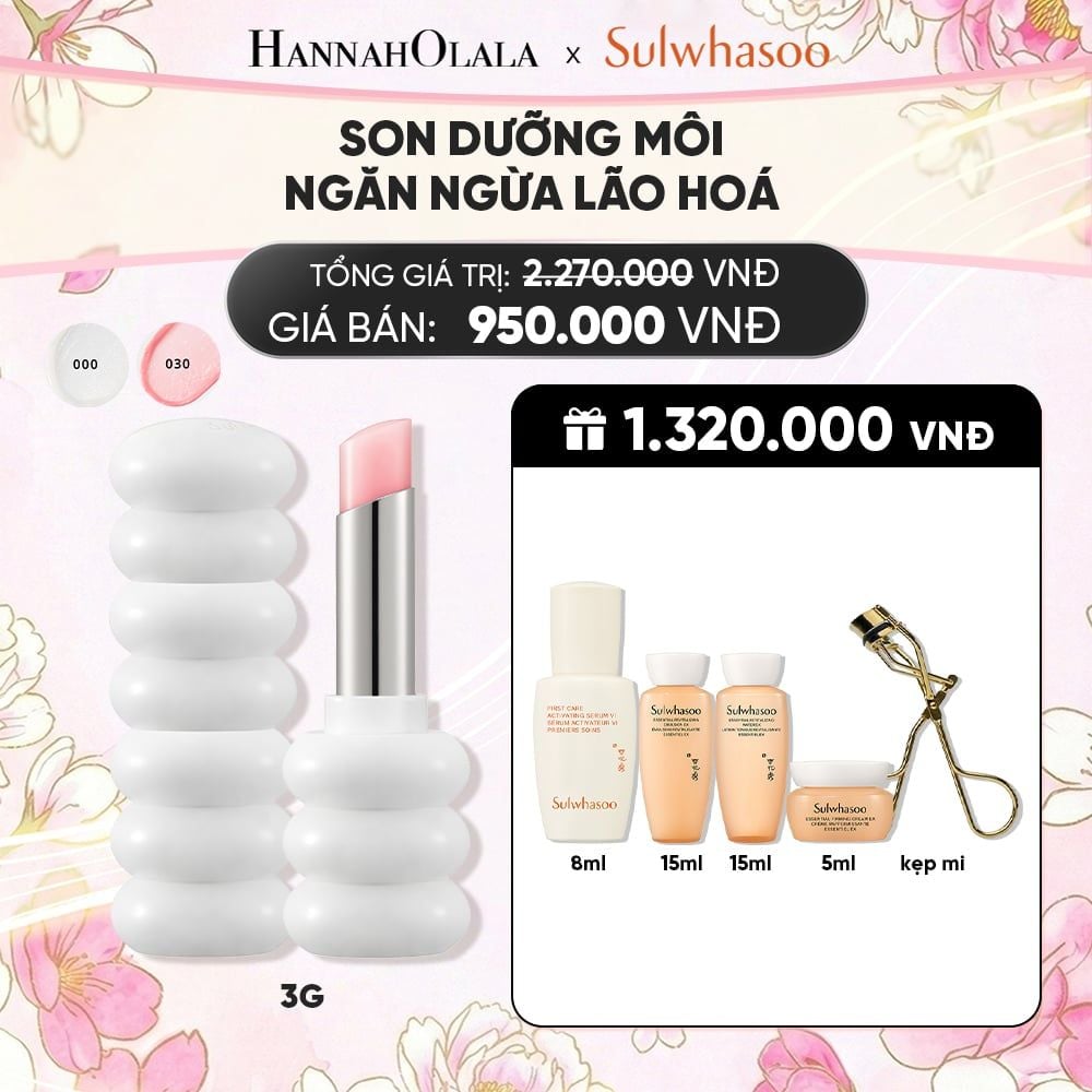  SON DƯỠNG LÀM MỜ NẾP NHĂN MÔI GLOWING LIP BALM 