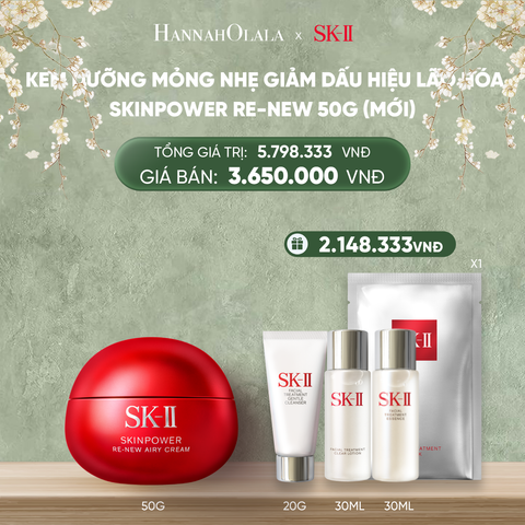  DEAL 4: KEM DƯỠNG GIẢM DẤU HIỆU LÃO HÓA SKINPOWER RE-NEW 50G 