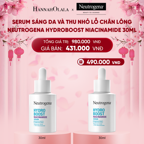  DEAL 3: SERUM SÁNG DA VÀ THU NHỎ LỖ CHÂN LÔNG NEUTROGENA HYDROBOOST NIACINAMIDE SERUM 30ML 