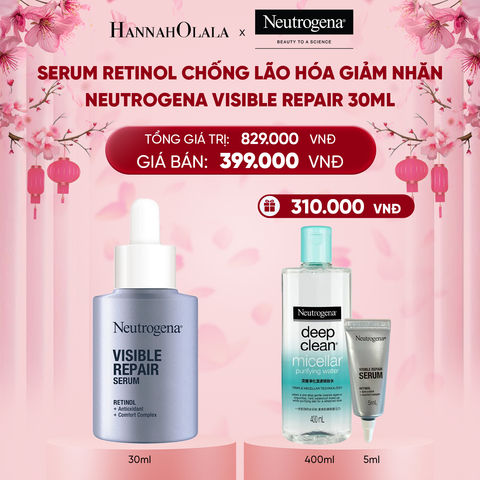  DEAL 4: SERUM RETINOL CHỐNG LÃO HÓA GIẢM NHĂN NEUTROGENA VISIBLE REPAIR 30ML 