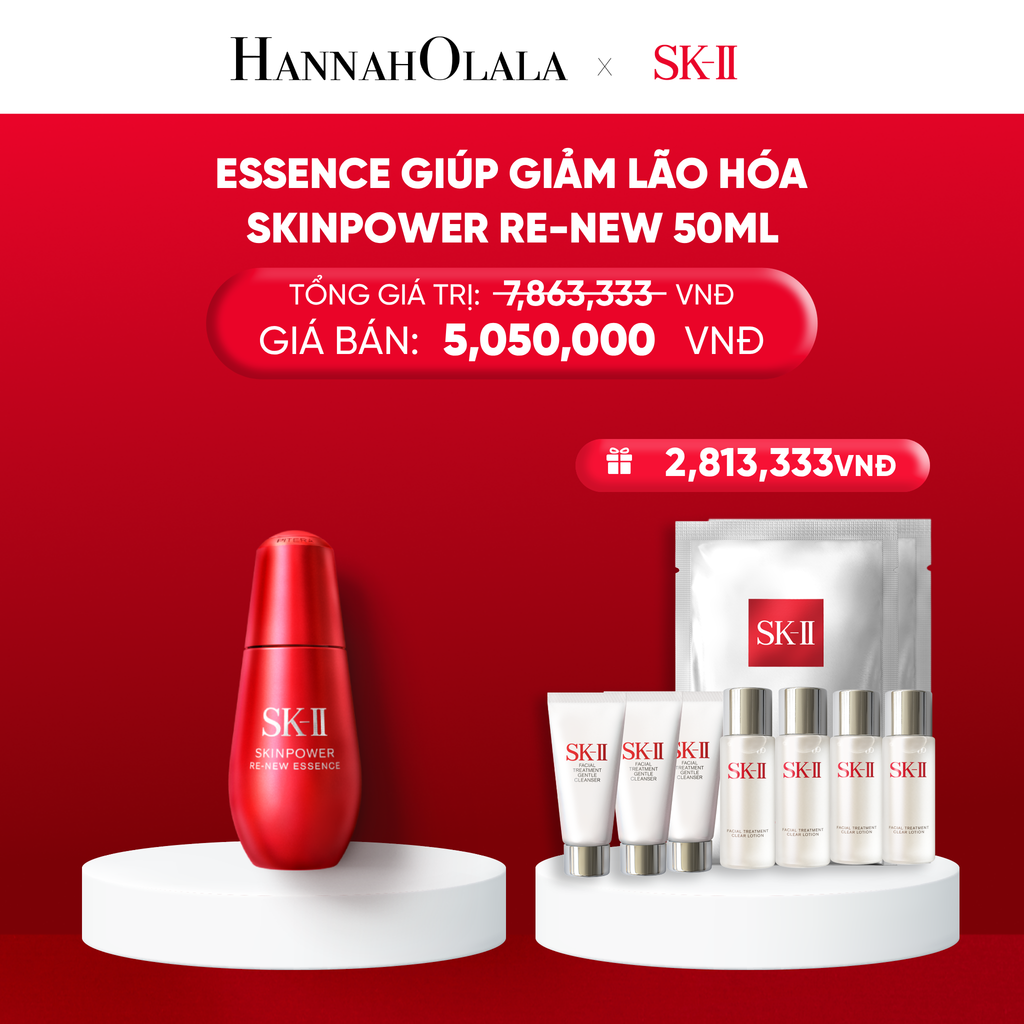  E12_DEAL 12: ESSENCE GIẢM DẤU HIỆU LÃO HÓA SK-II SKINPOWER RE-NEW 50ML 