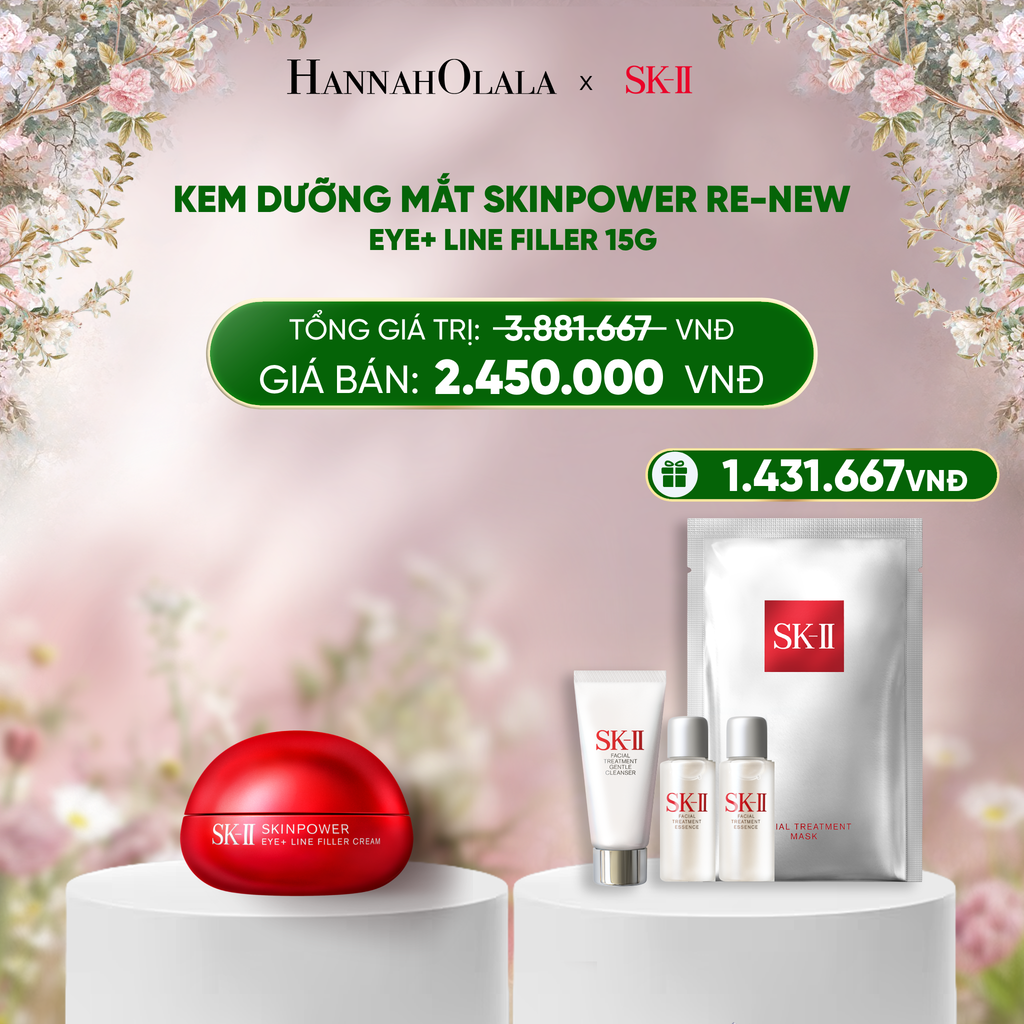 DEAL 12: KEM DƯỠNG MẮT SKINPOWER RE-NEW EYE+ & LINE FILLER 15g 