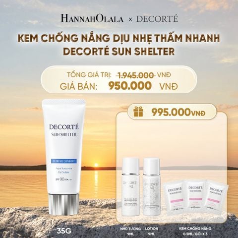  KEM CHỐNG NẮNG DECORTÉ SUN SHELTER _ KHÔNG NÂNG TÔNG - B553 