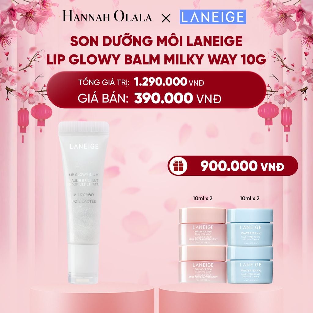  DEAL 5: MỚI - SON DƯỠNG MÔI LANEIGE LIP GLOWY BALM 10G (LIMITED VERSION) 