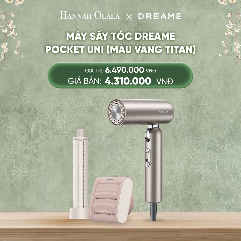  DEAL 10: MÁY SẤY TÓC DREAME POCKET UNI - BẢN QUỐC TẾ - BẢO HÀNH 24 THÁNG 