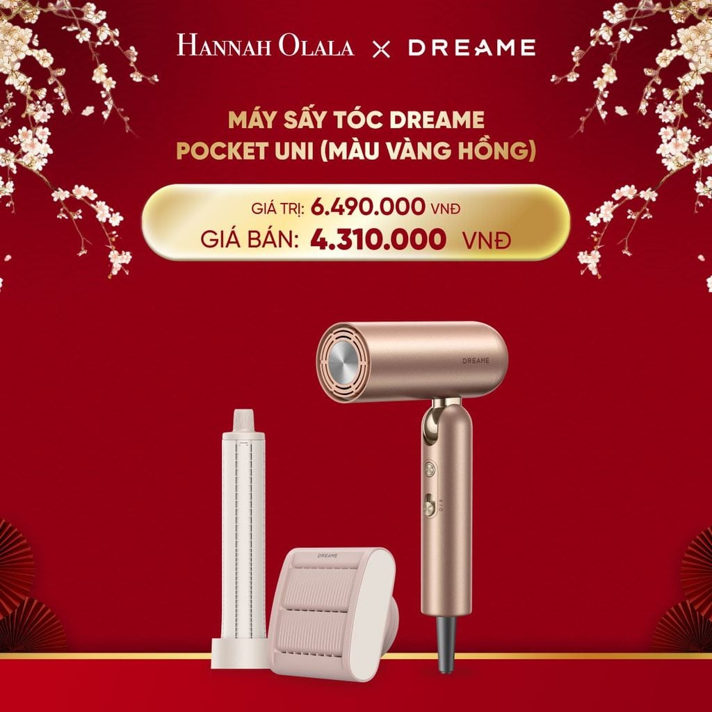  DEAL 10: MÁY SẤY TÓC DREAME POCKET UNI - BẢN QUỐC TẾ - BẢO HÀNH 24 THÁNG 