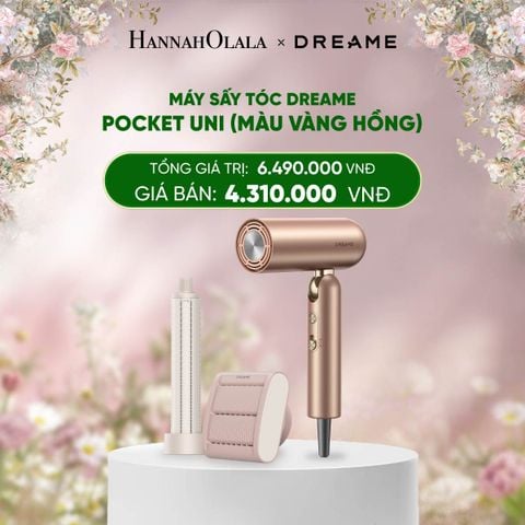  E1215_DEAL 10: MÁY SẤY TÓC DREAME POCKET UNI - BẢN QUỐC TẾ - BẢO HÀNH 24 THÁNG 