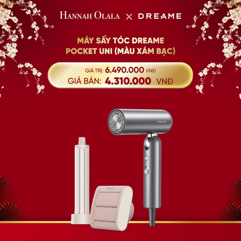  DEAL 10: MÁY SẤY TÓC DREAME POCKET UNI - BẢN QUỐC TẾ - BẢO HÀNH 24 THÁNG 