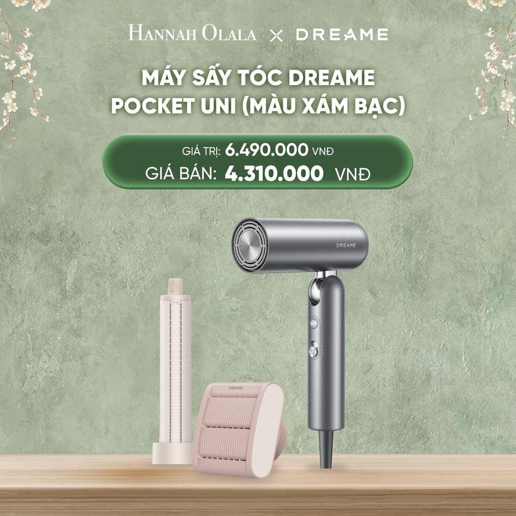  DEAL 10: MÁY SẤY TÓC DREAME POCKET UNI - BẢN QUỐC TẾ - BẢO HÀNH 24 THÁNG 