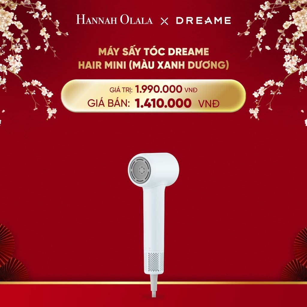  DEAL 13: MÁY SẤY TÓC DREAME HAIR MINI - BẢN QUỐC TẾ - BẢO HÀNH 24 THÁNG 