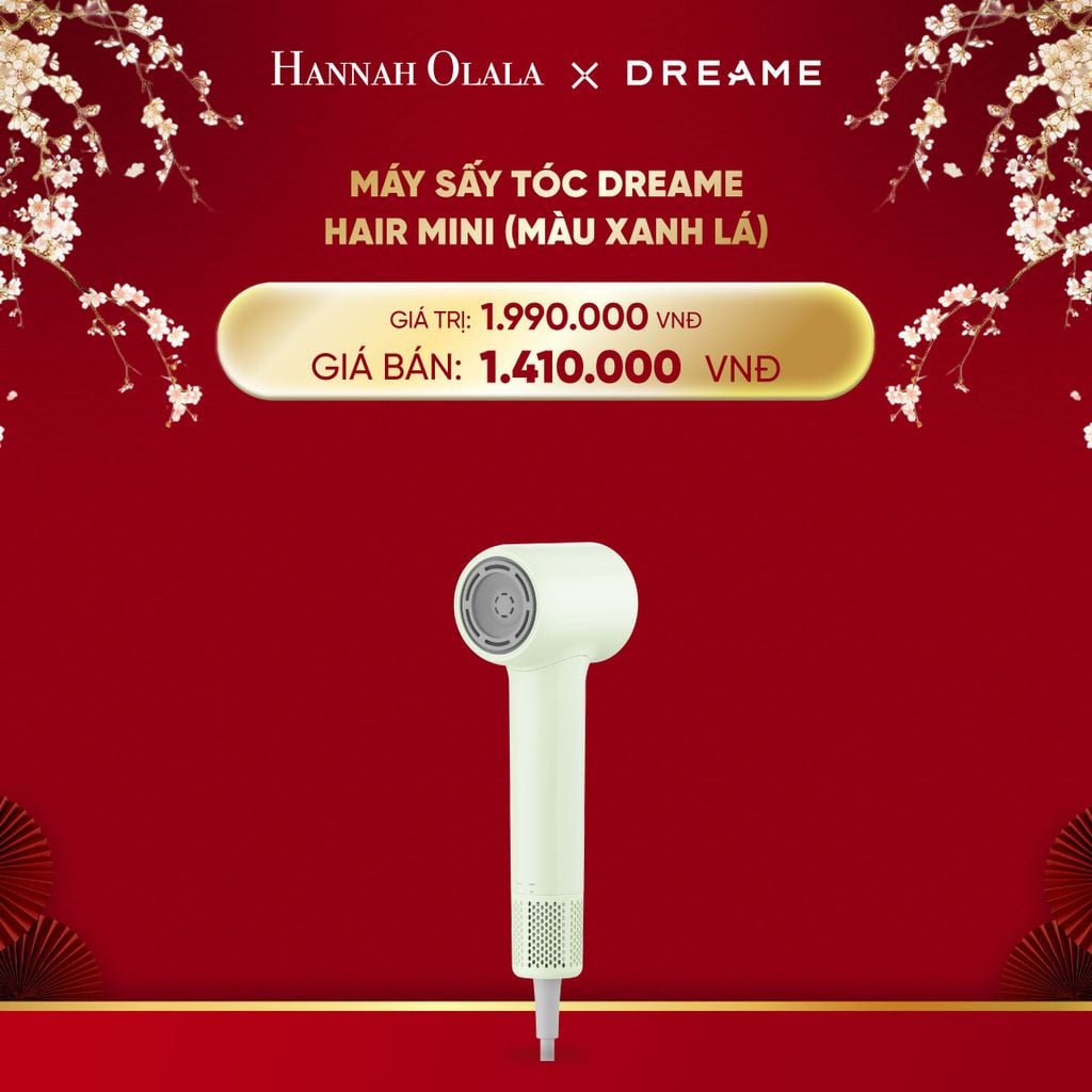  DEAL 13: MÁY SẤY TÓC DREAME HAIR MINI - BẢN QUỐC TẾ - BẢO HÀNH 24 THÁNG 