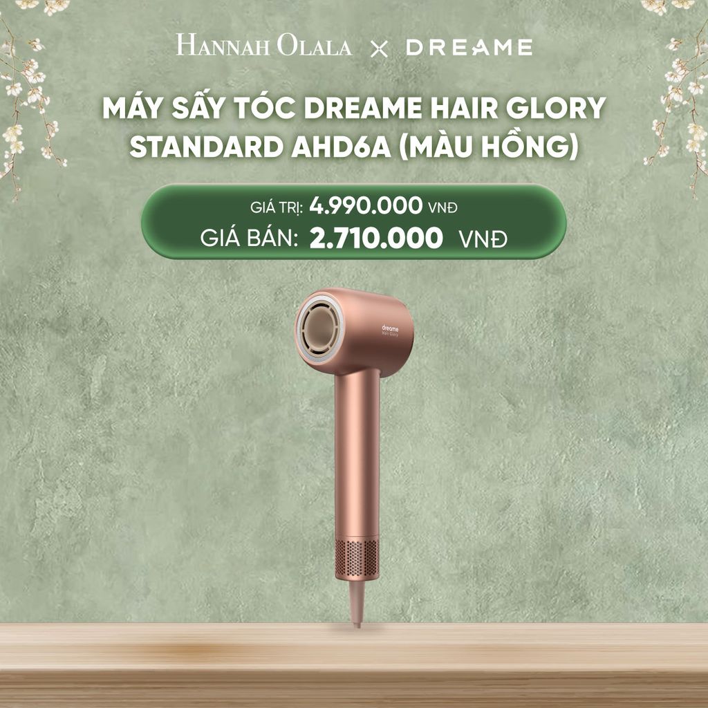  DEAL 18: MÁY SẤY TÓC DREAME HAIR GLORY STANDARD AHD6A - BẢN QUỐC TẾ - BH 24 THÁNG 