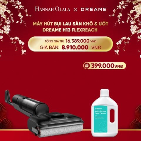  DEAL 2: MÁY HÚT BỤI LAU SÀN KHÔ & ƯỚT DREAME H13 FLEXREACH - BẢO HÀNH 24 THÁNG 