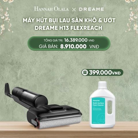  DEAL 2: MÁY HÚT BỤI LAU SÀN KHÔ & ƯỚT DREAME H13 FLEXREACH - BẢO HÀNH 24 THÁNG 
