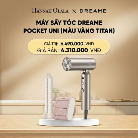  DEAL 3: MÁY SẤY TÓC DREAME POCKET UNI - BẢN QUỐC TẾ - BẢO HÀNH 24 THÁNG 
