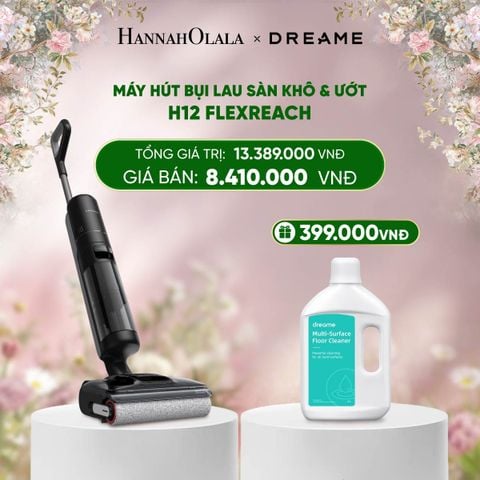  E1222_DEAL 3: MÁY HÚT BỤI LAU SÀN KHÔ & ƯỚT H12 FLEXREACH - BẢN QUỐC TẾ - BẢO HÀNH 24 THÁNG 