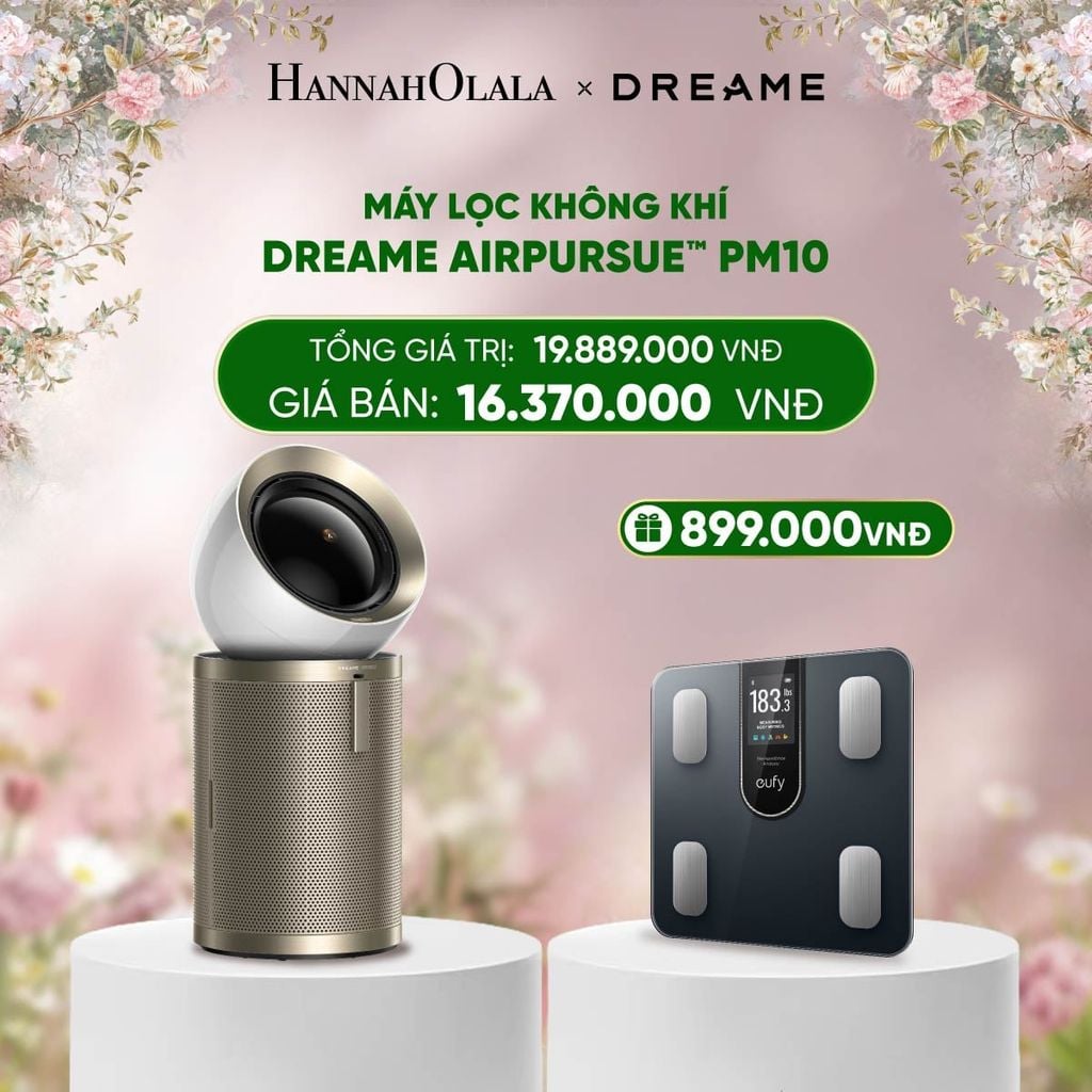  E1216_DEAL 9: PM10 MÁY LỌC KHÔNG KHÍ DREAME AIRPURSUE™ PM10 - BẢO HÀNH 24 THÁNG 