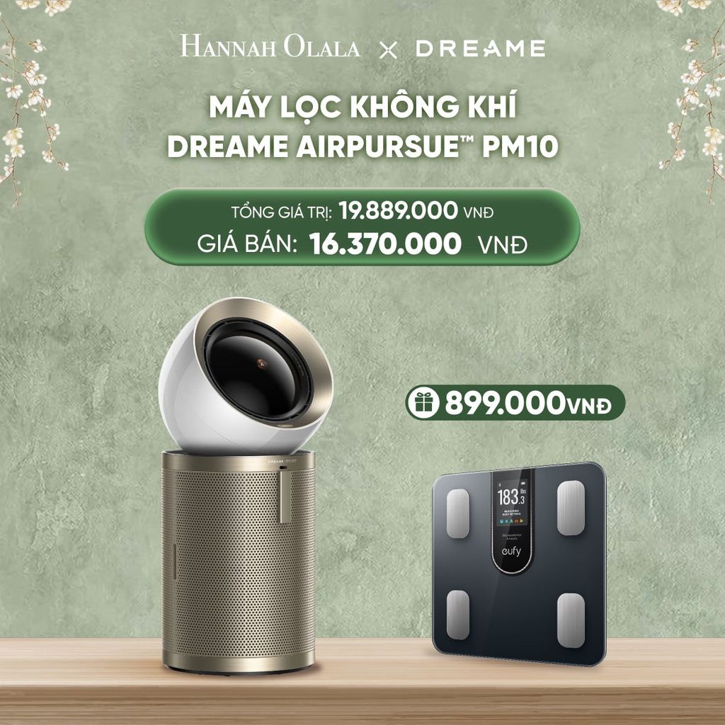  DEAL 9: PM10 MÁY LỌC KHÔNG KHÍ DREAME AIRPURSUE™ PM10 - BẢO HÀNH 24 THÁNG 