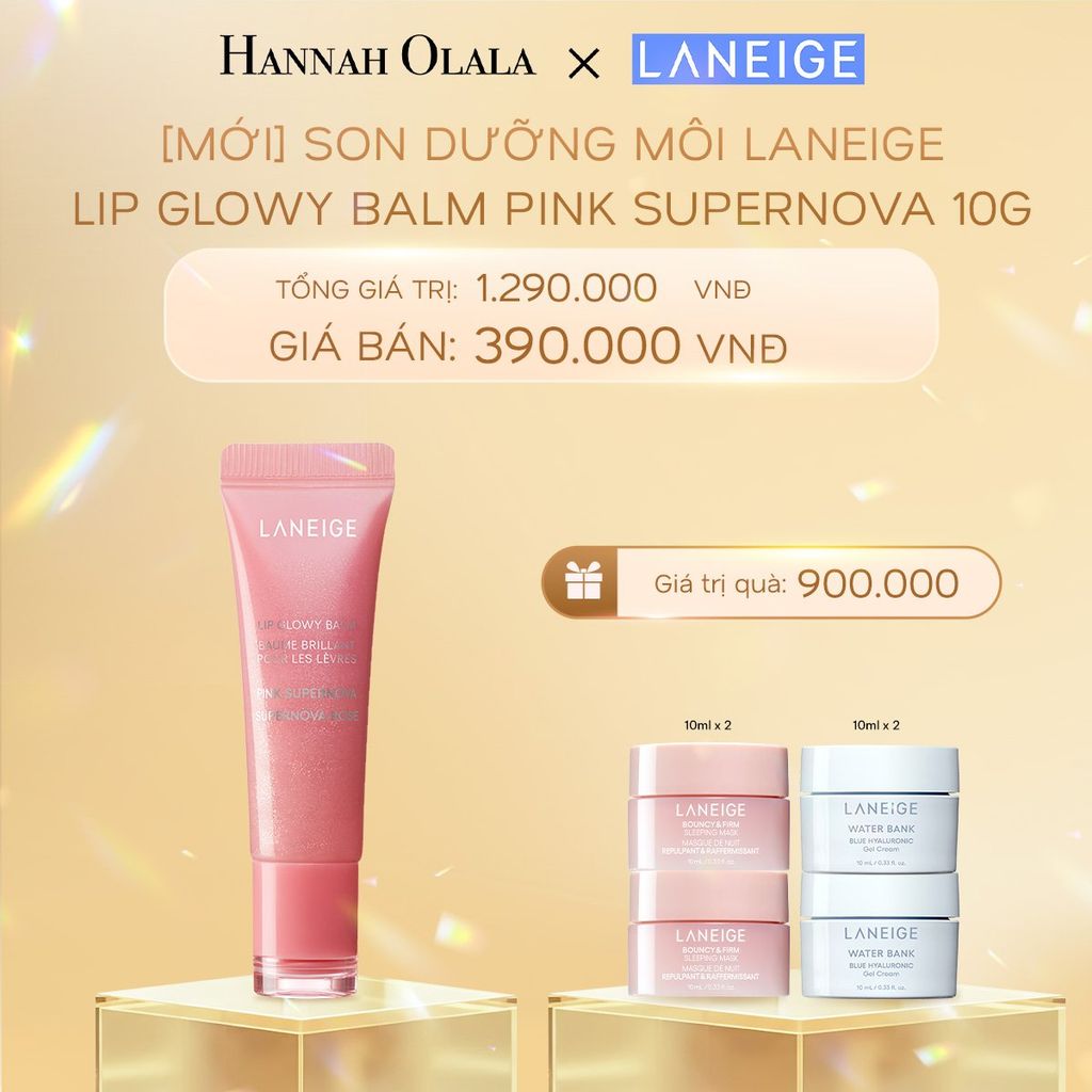  DEAL 5: MỚI - SON DƯỠNG MÔI LANEIGE LIP GLOWY BALM 10G (LIMITED VERSION) 