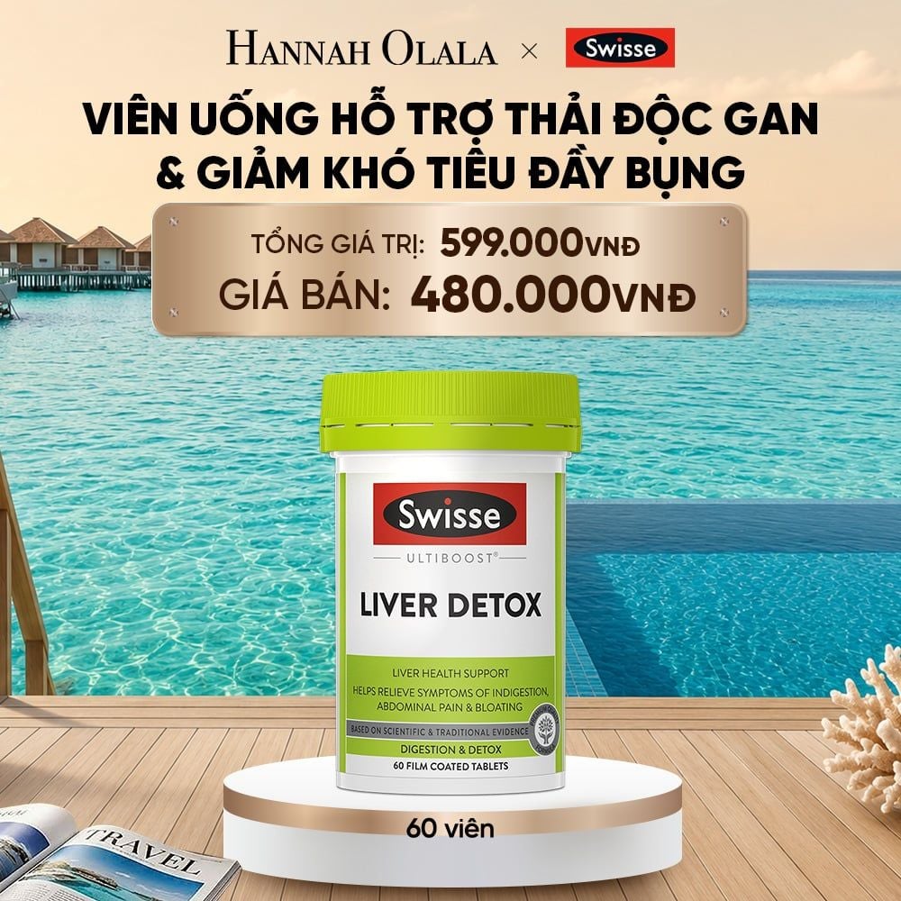  VIÊN UỐNG HỖ TRỢ THẢI ĐỘC GAN & GIẢM KHÓ TIÊU ĐẦY BỤNG SWISSE ULTIBOOST LIVER DETOX (60 VIÊN)_ D261 