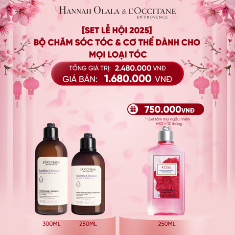  A1037_DEAL 15: [SET LỄ HỘI 2025] SET CHĂM SÓC TÓC & CƠ THỂ DÀNH CHO MỌI LOẠI TÓC 