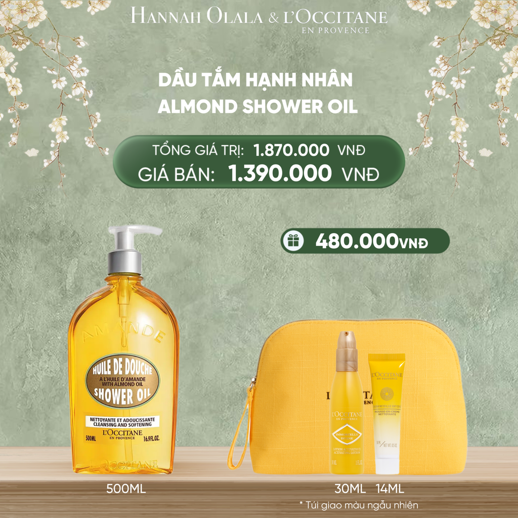  DEAL 2: DẦU TẮM HẠNH NHÂN L'OCCITANE 500ML 