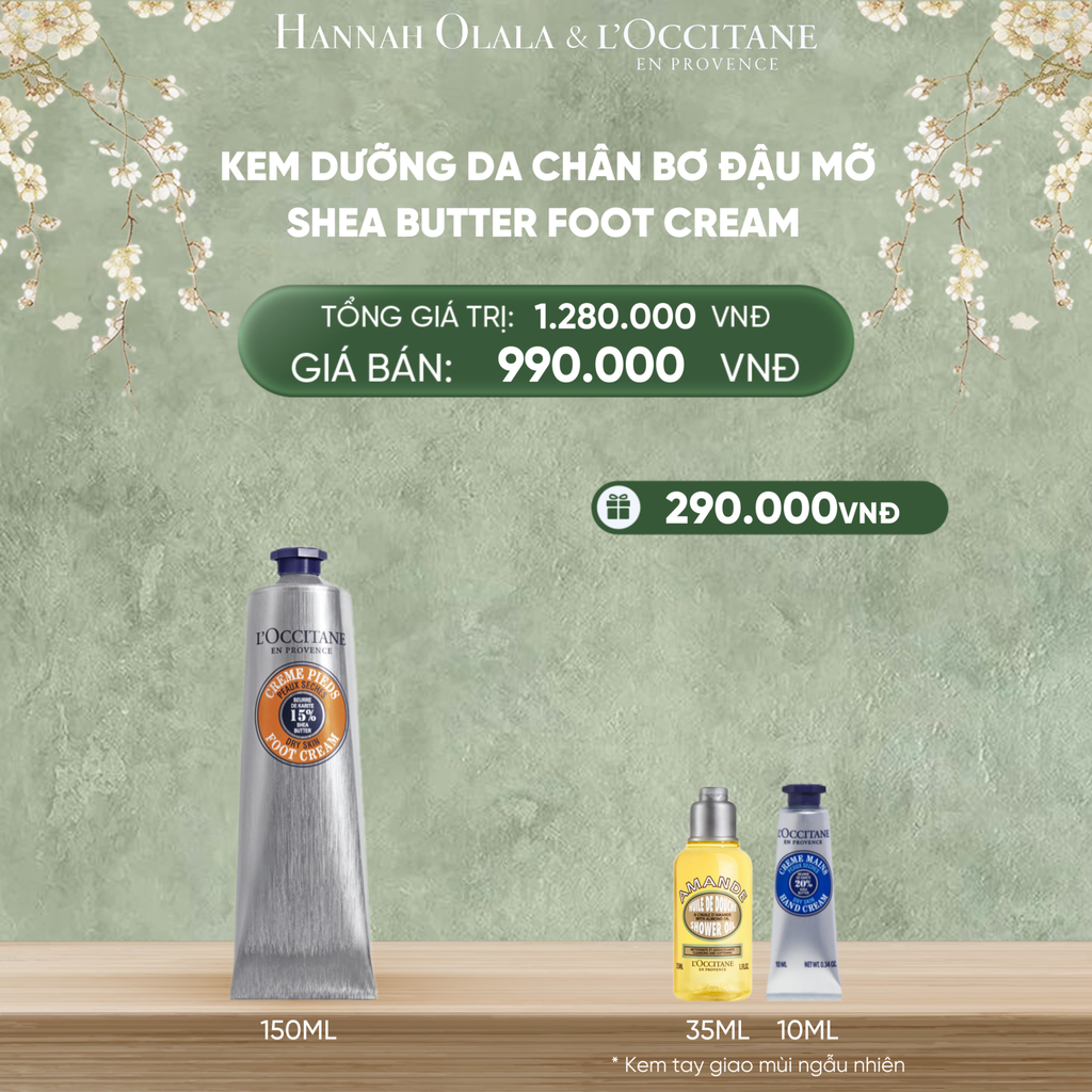  DEAL 4: KEM DƯỠNG DA CHÂN BƠ ĐẬU MỠ L'OCCITANE 150ML 