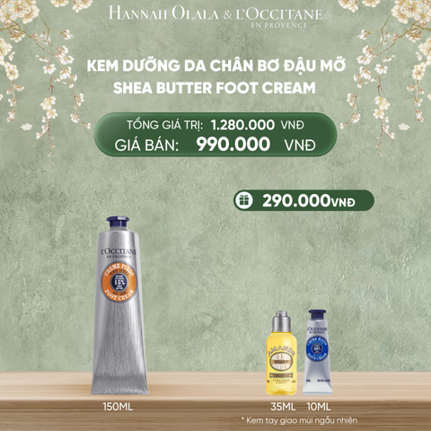  DEAL 4: KEM DƯỠNG DA CHÂN BƠ ĐẬU MỠ L'OCCITANE 150ML 