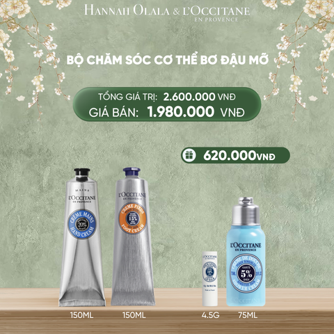  DEAL 6: BỘ CHĂM SÓC CƠ THỂ BƠ ĐẬU MỠ L'OCCITANE 