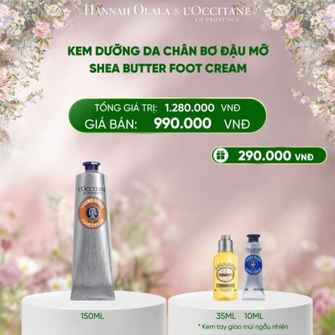  DEAL 4: KEM DƯỠNG DA CHÂN BƠ ĐẬU MỠ L'OCCITANE 150ML 