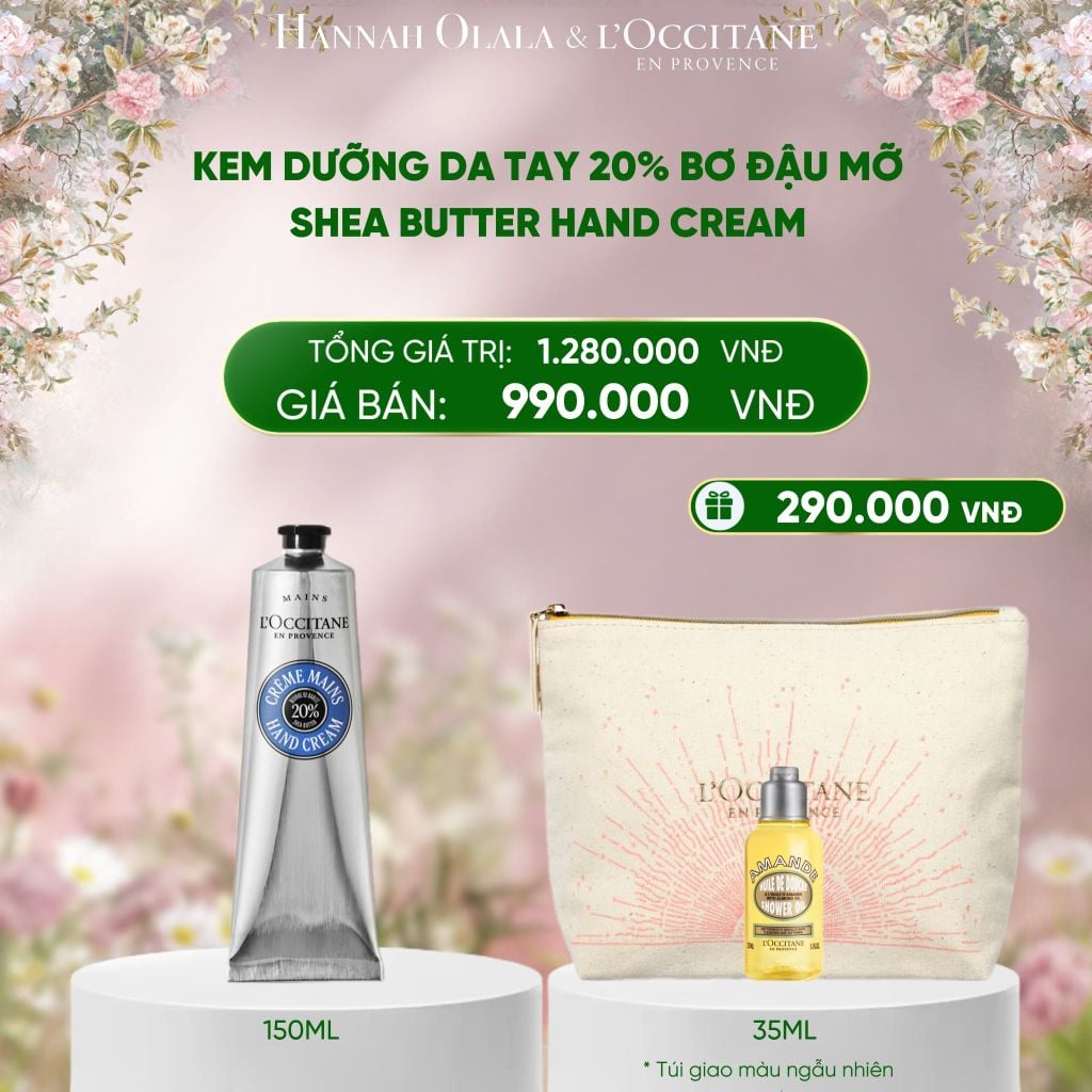  DEAL 5: KEM DƯỠNG DA TAY BƠ ĐẬU MỠ L'OCCITANE 150ML 