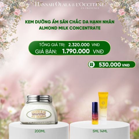  DEAL 1: KEM DƯỠNG THỂ SĂN CHẮC DA HẠNH NHÂN L'OCCITANE 200ML 
